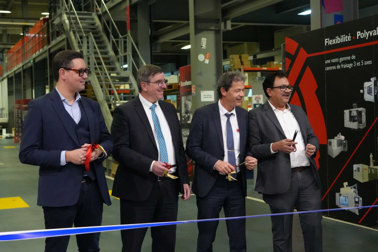 Eminent dignitaries at the inauguration of Huron Graffenstaden’s new Eschau II production facility.