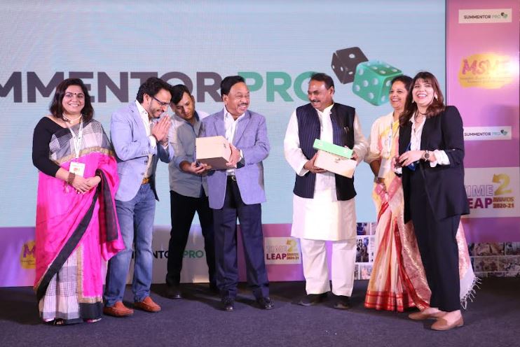 Narayan Rane, Union Minister, Hon’ble Minister of MSME, Government of India presented the awards