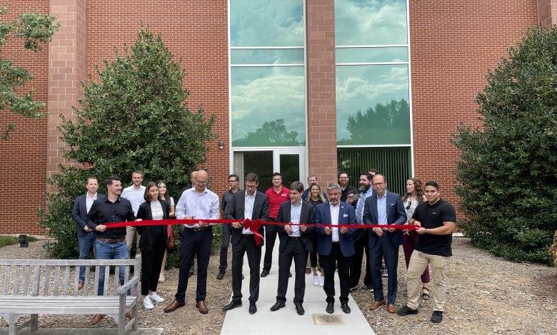 Ribbon-cutting ceremony for the opening of Rapid Shape Inc’s subsidiary in Raleigh, USA
